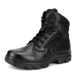 3513巡洋舰羊毛靴男皮毛一体棉鞋冬季保暖加绒棉皮鞋真皮雪地战靴