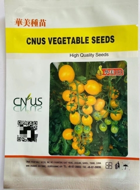 华美153无限黄色樱桃番茄种子椭圆形特抗病小西红柿种籽春秋播种
