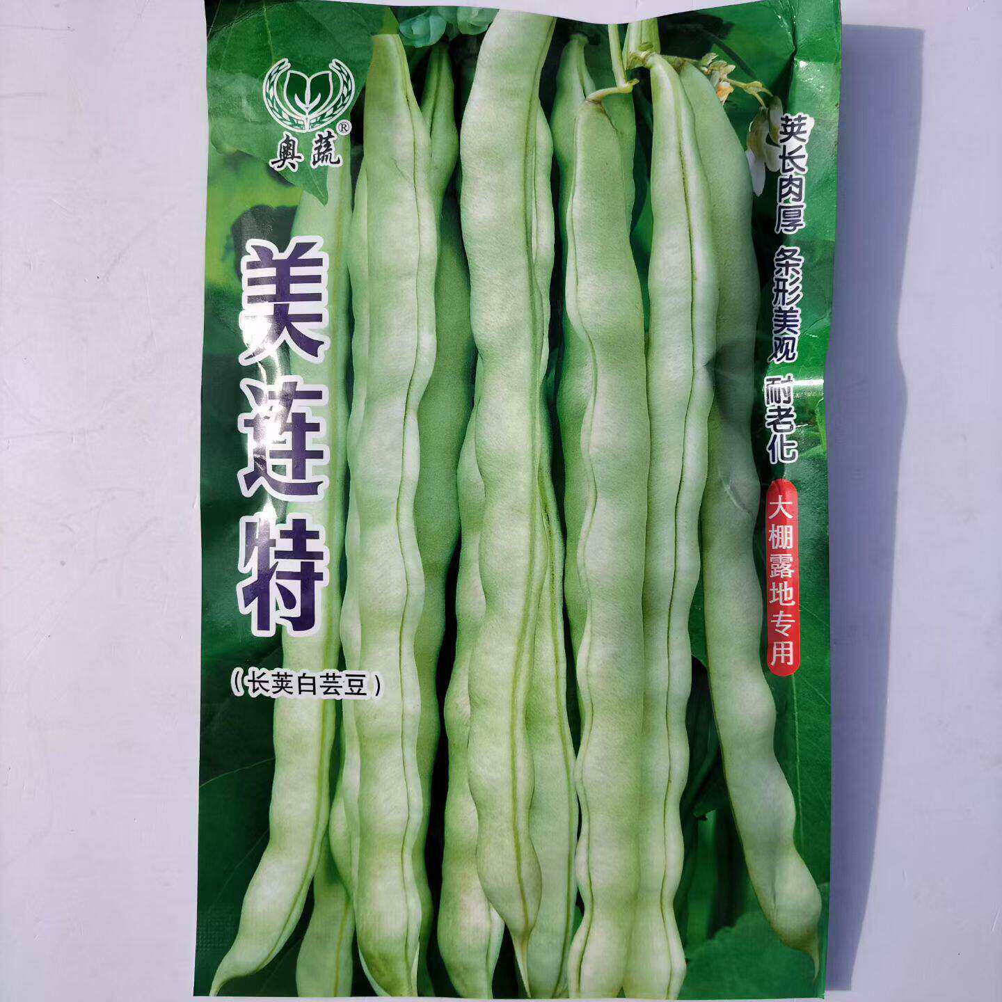 美连特长荚白芸豆种子高
