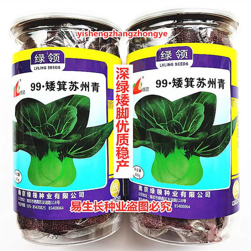 绿领99矮箕苏州青青梗菜种子深绿矮脚优质稳产农家春秋播精选青菜