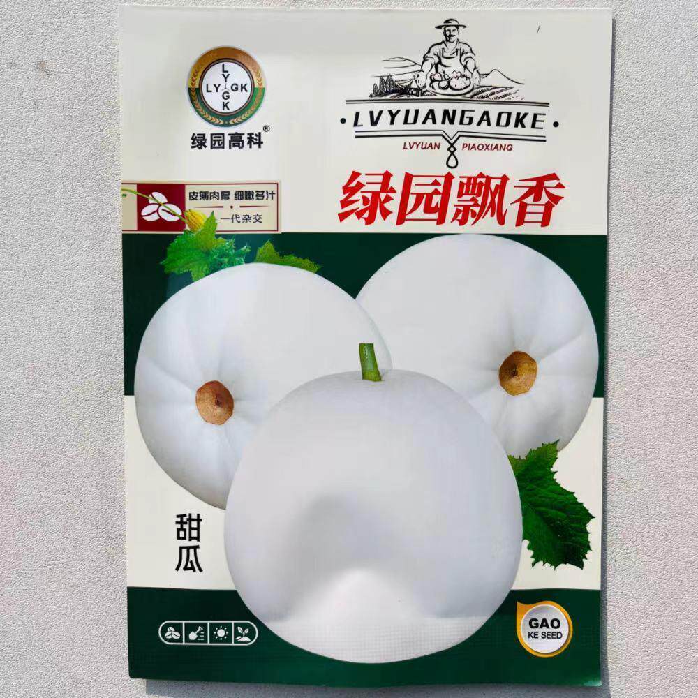 小白香瓜甜瓜绿园飘香蜜罐高糖耐贮运香瓜脆瓜甜宝香甜多汁