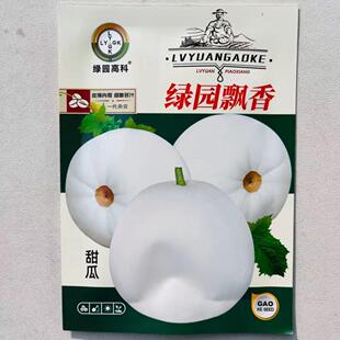 小白香瓜甜瓜绿园飘香蜜罐高糖耐贮运香瓜脆瓜甜宝香甜多汁