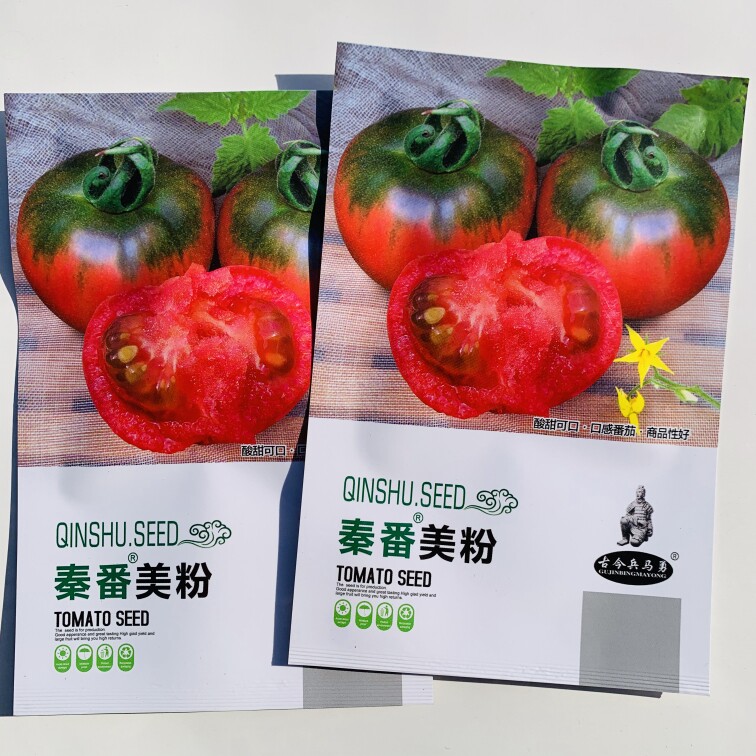 秦番美粉早熟无限生长型口感型番茄种子甜味突出酸味适口肉厚汁多