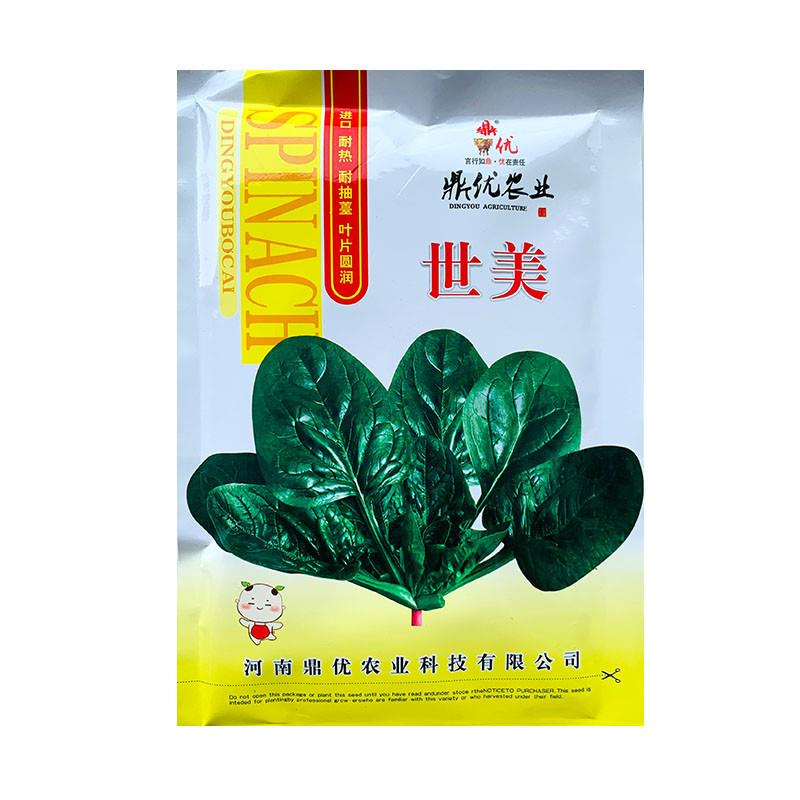世美菠菜种子耐热寒浓绿圆叶趴地菠菜籽四季阳台基地蔬菜丰胜一号