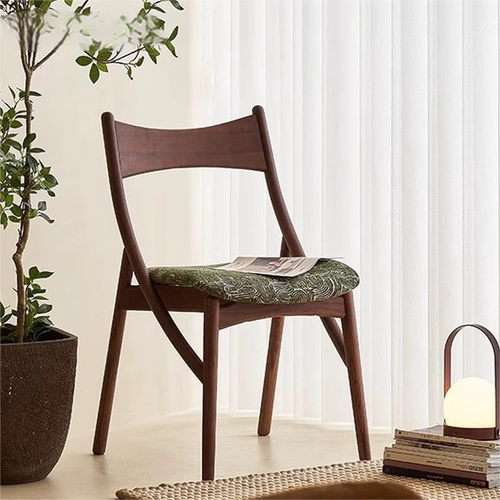 新款日式中古实木餐椅