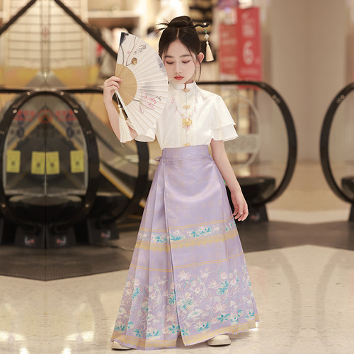 汉服女童马面裙夏季中国风