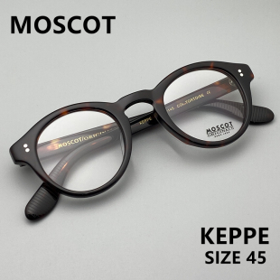 KEPPE圆形眼镜框男日本手造复古眼镜架女潮小圆框近视板材 MOSCOT