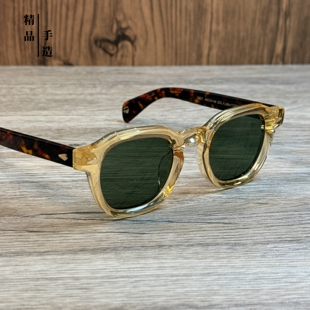 MOSCOT复古小框墨镜男DOLT黄色板材太阳眼镜偏光墨绿色近视框架女