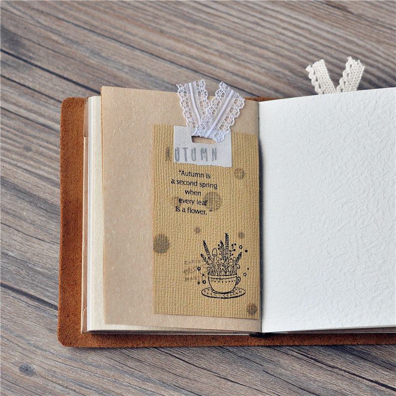 [마루 문구실] 특수지 혼합지 TN 내심 여권풍 레트로 콜라주북 실장정