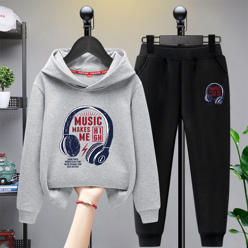 13岁男孩秋款运动套装潮12青少年卫衣14初中学生15帅气大童秋装16