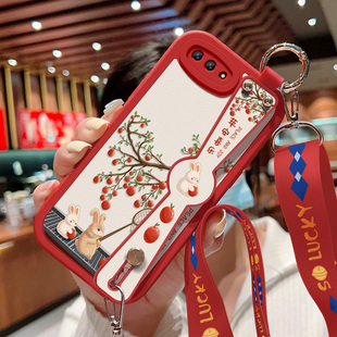 适用荣耀10手机壳新款 斜挎腕带支架苹安如意note10小羊皮高级v10防摔华为COL一AL10保护套女硅胶外壳 10青春版