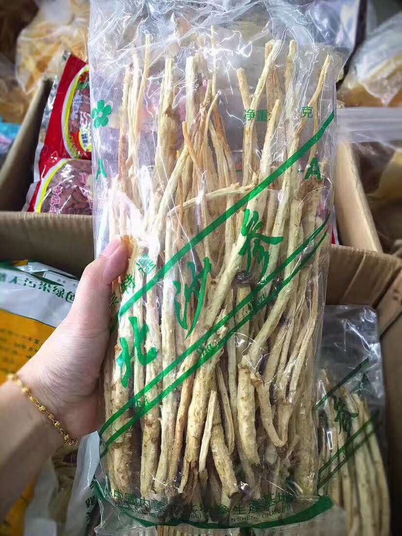 北沙参500g包邮特级内蒙赤峰天然无硫干货沙参条可搭配玉竹