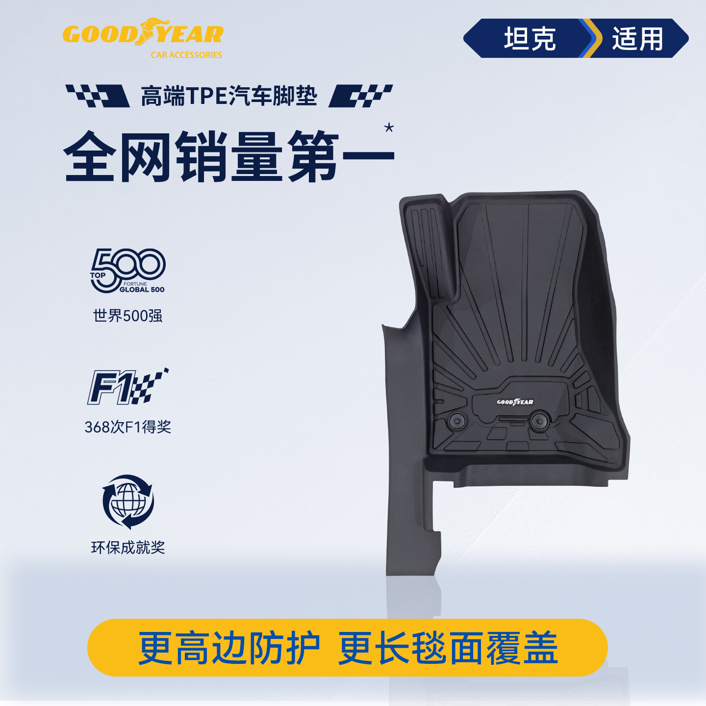 固特异TPE汽车脚垫适用坦克300 HI4T 500 HI4-Z车垫后备箱垫配件