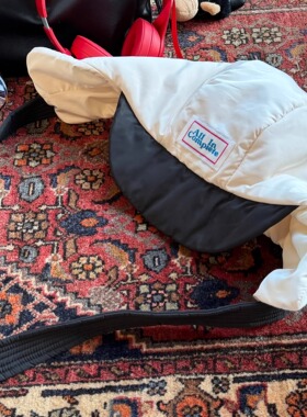 Oh！Me Tell【权志龙GD同款】拼色夹棉保暖系带护耳帽