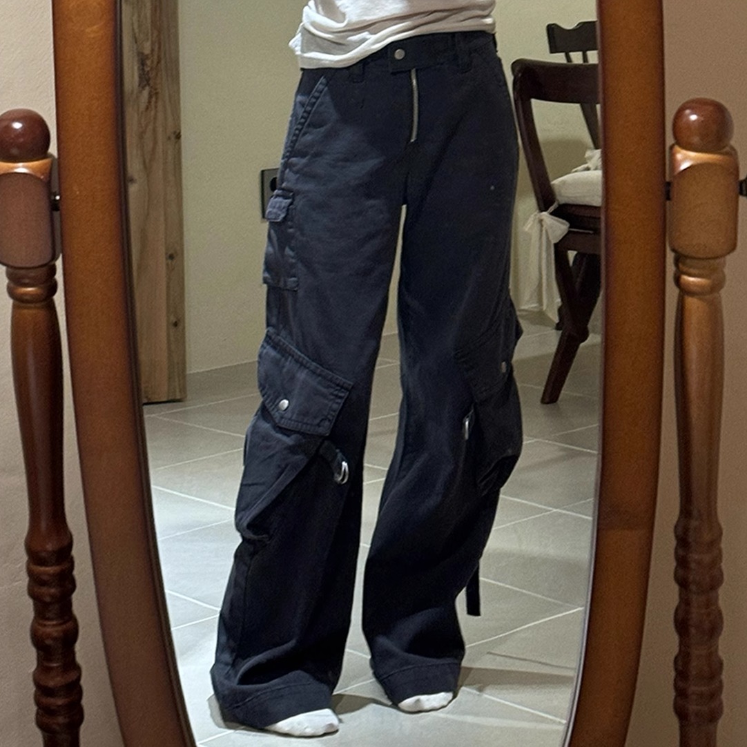 Oh!MeTell甜酷做旧工装裤