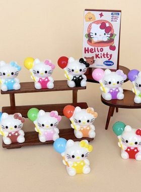 多巴胺气球KT 盲袋萌粒diy饰品挂件钥匙扣公仔桌面小摆件树脂配件