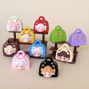 手感漆大表姐包包 盲袋萌粒diy饰品挂件钥匙扣桌面小摆件树脂配件