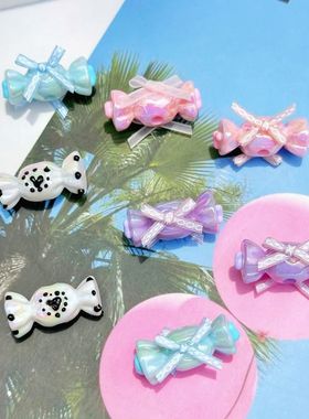 蝴蝶结糖果异形手绘珠 串珠笔diy材料配饰手链手机链散珠饰品配件