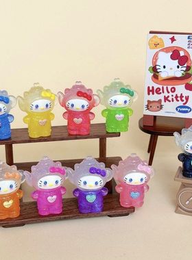 KT细闪渐变茶壶 盲袋萌粒diy饰品挂件钥匙扣公仔桌面摆件树脂配件