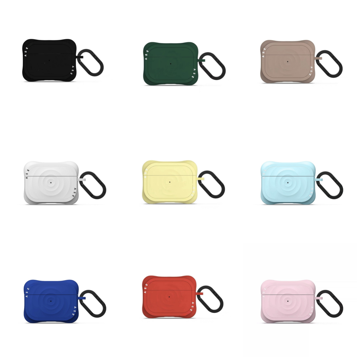 CASE华强北联名波漾耳机壳纯色适用AirPodspro3苹果无线蓝牙airpods3代Pro2保护壳耳机保护套AirPods4代