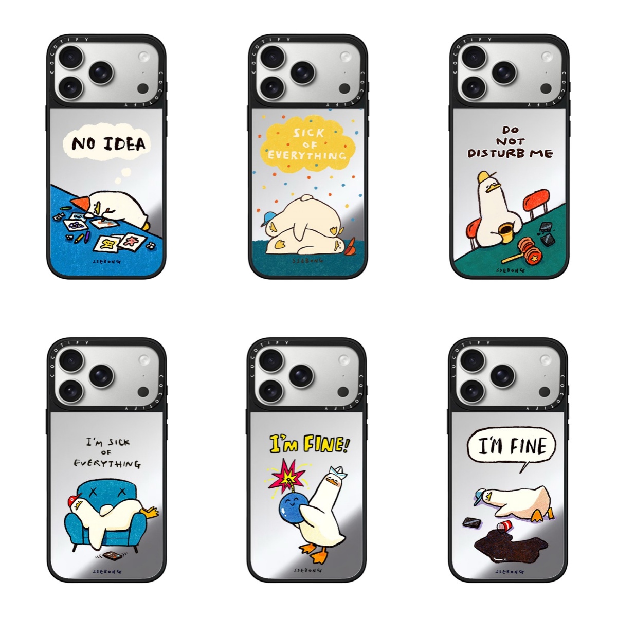 CASE华强北联名颓废鸭沙发鸭快乐鸭适用iPhone17ProMax壳苹果16Pro/15plus/14/13/12磁吸MagSafe保护套C家壳