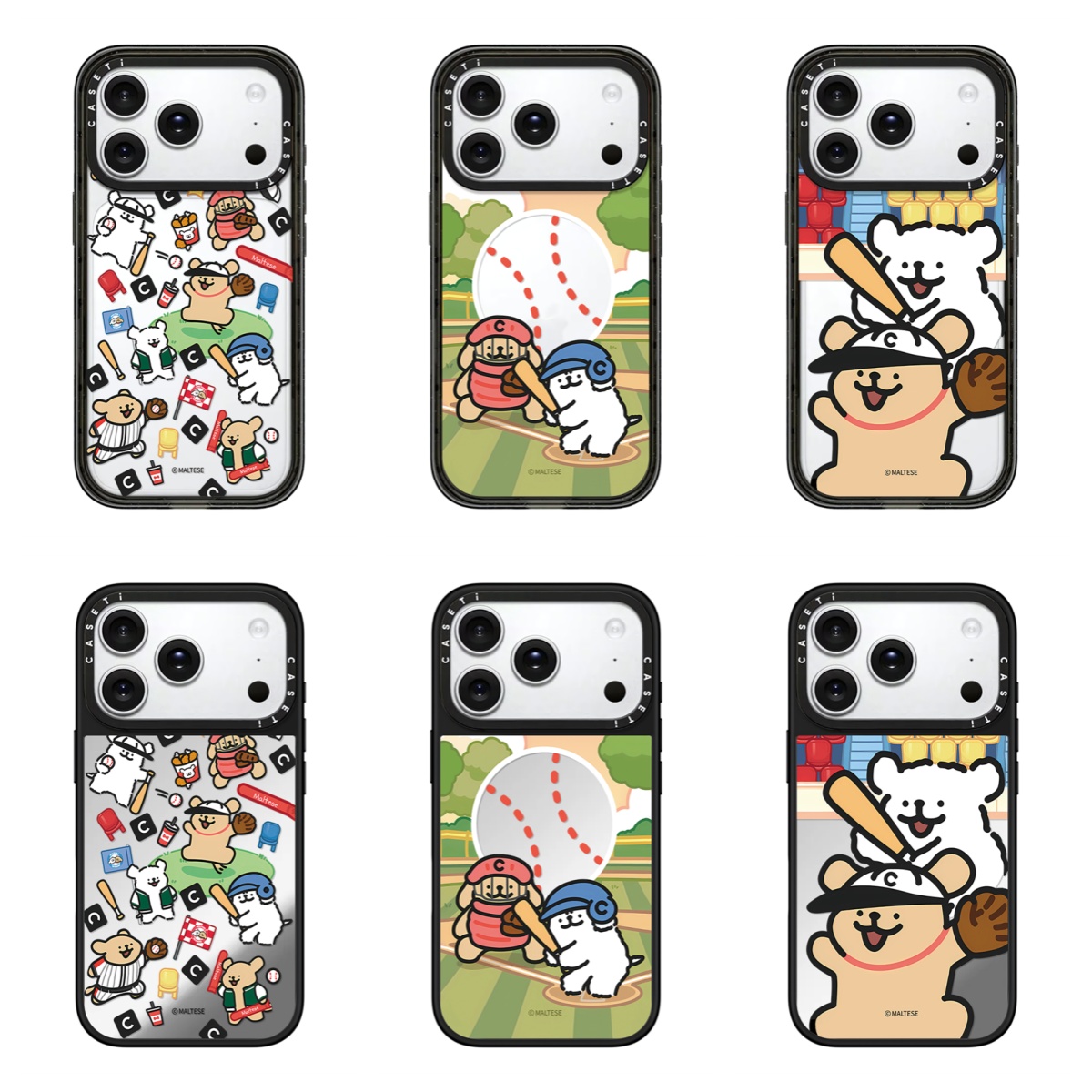 CASE华强北联名棒球线条小狗新款适用iPhone17ProMax壳苹果16Pro/15plus/14/13/12磁吸MagSafe保护套C家壳