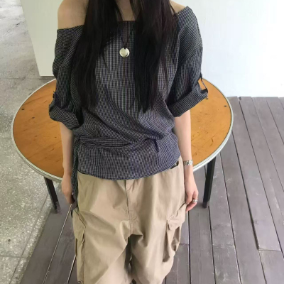 Believe-夏上新ins感博主小格子小衫9102