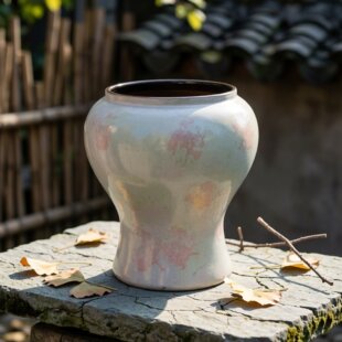 新中式陶瓷花盆室内桌面蝴蝶兰北美冬青龙兰绿植盆景装饰摆件花器