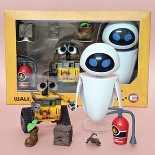 机器人总动员Wall-E 伊娃 EVE瓦力可动关节公仔玩偶摆件模型礼物