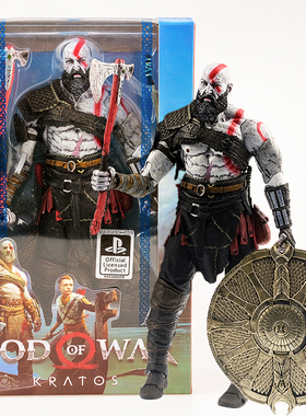 NECA 战神4 斯巴达 奎托斯Kratos 奎爷 7寸关节可动公仔手办模型