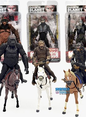 NECA 猩球崛起 人猿猩猩凯撒Caesar科巴Koba卢卡关节可动手办模型