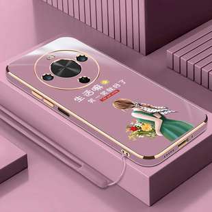 AL00a畅享70x活力版 笑一笑女孩适用华为畅享70X尊享版 软硅胶送女友手机壳70x保护套BRE