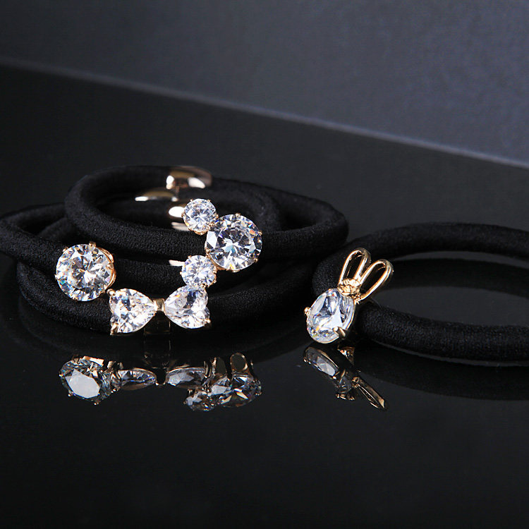 韩国兔耳朵发绳米奇锆石水钻发圈蝴蝶结头绳头饰发饰扎头发皮筋在类目 饰品/流行首饰/时尚饰品新, 发饰中 - 来自Buy2taobao.com提供专业的淘宝代购服务