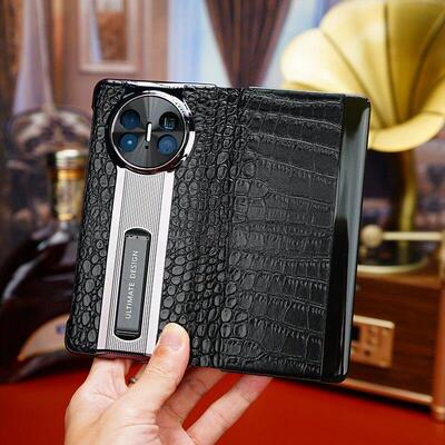 适用于华为matex5手机壳x7荔枝皮纹商务matex7全包防摔战马保时捷支点壳简约蜥蜴肚纹matex3matx5HUAWEIMateX