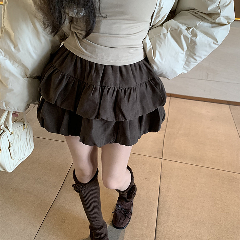 【云端少女】原单定制高腰云朵灯笼蛋糕短裙