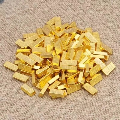 开业乔迁创意金砖合金摆件迷你小金条招财元宝家居装饰品桌面朋友