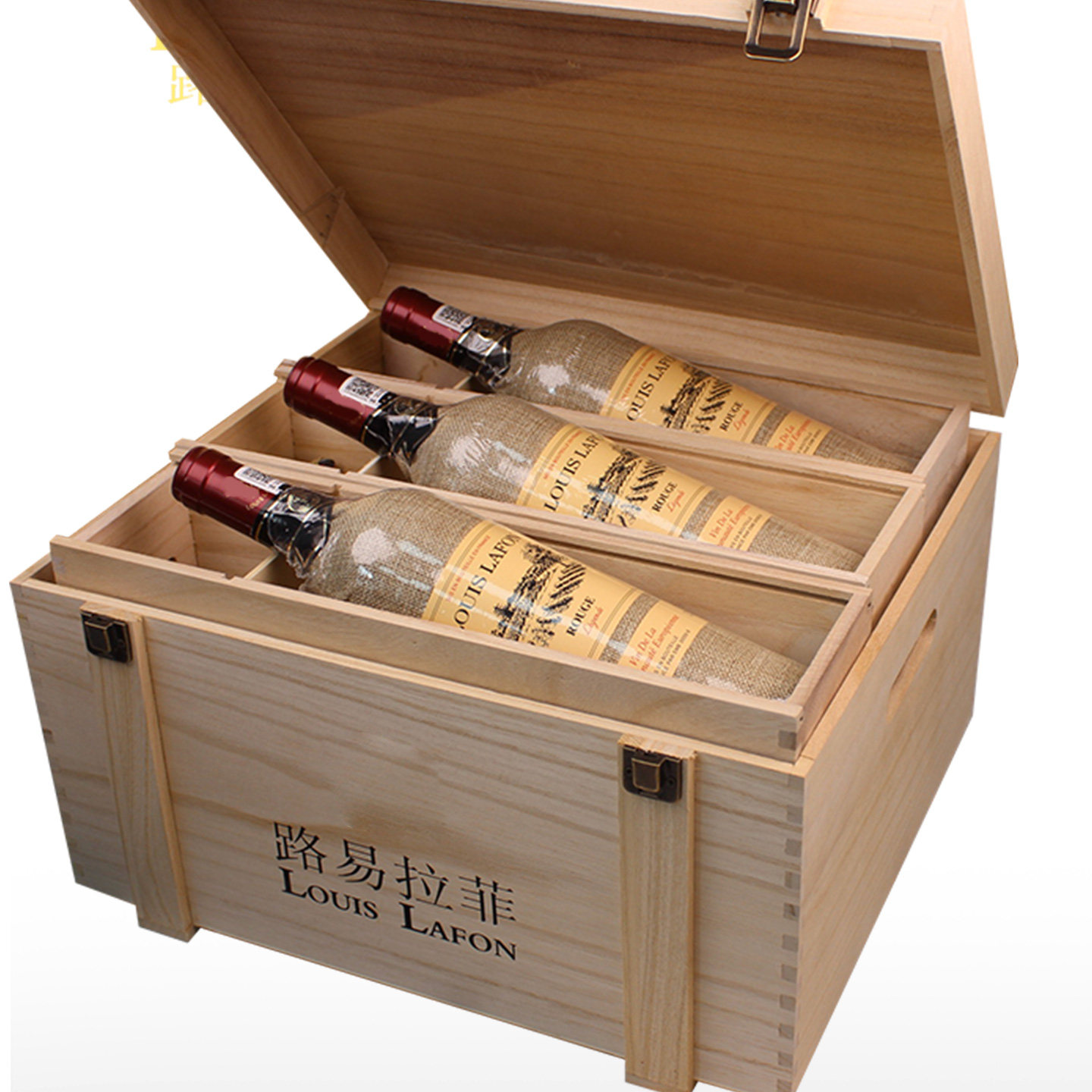 红酒路易拉菲LOUISLAFON法国原瓶进口传说干红葡萄酒整箱木箱装