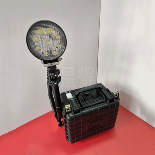 T135便携式 移动照明系统27W防汛应急抢修充电应急升降拉杆工作箱