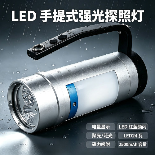 LED24W强光双光源磁吸探照灯