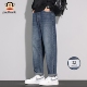 大嘴猴牛仔裤 美式 男秋冬季 PaulFrank 新款 宽松哈伦长裤 潮牌直筒裤