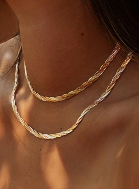 意大利进口蛇骨链编织男女