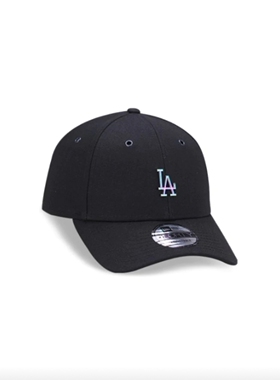 New Era & MLB纽亦华联名款 金属LA小logo系列道奇队弯檐棒球帽