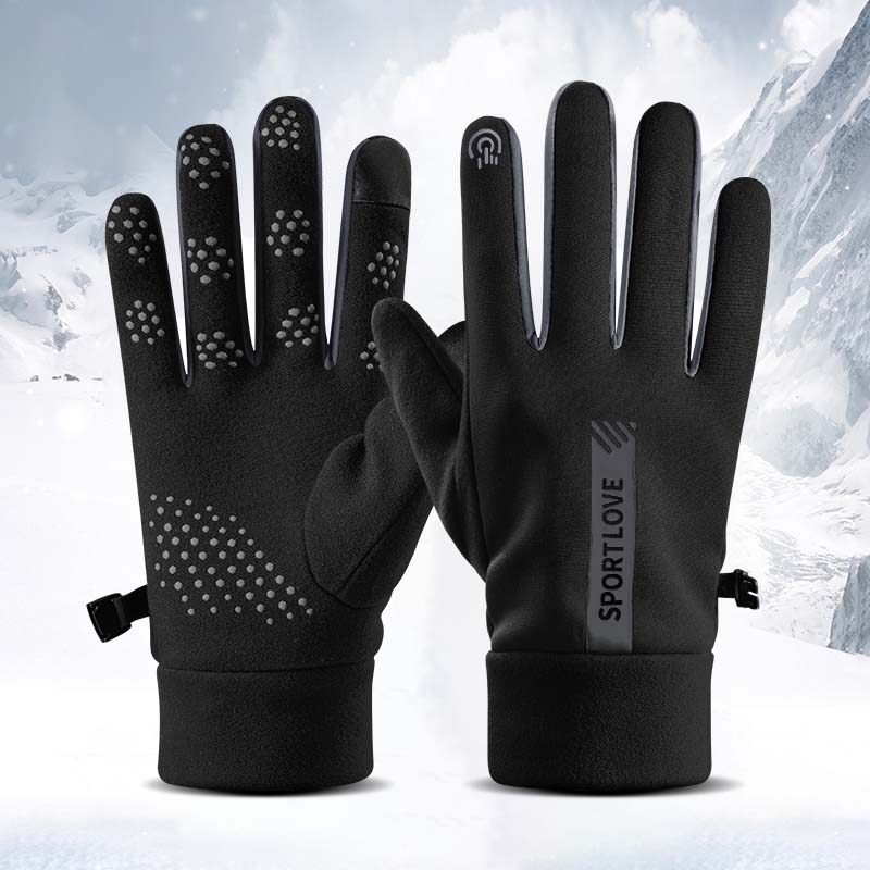 冬季骑行运动保暖手套男女开车防滑可触屏防泼水防风防寒情侣骑车,居家日用,保暖手套,淘宝优惠券,粉丝福利购,淘宝优惠卷