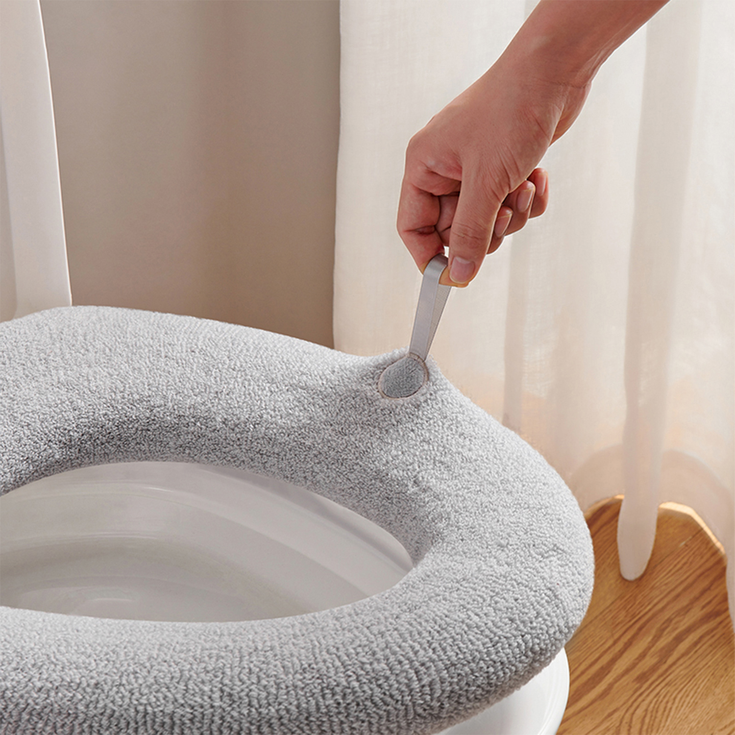 加厚马桶坐垫秋冬四季通用2025新款加绒家用毛绒高级感厕所马桶圈