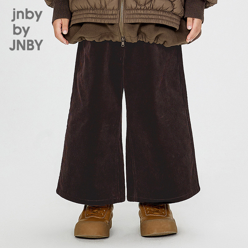 江南布衣童装棉弹力灯芯绒宽松阔腿裤长裤秋冬女童儿童jnbybyj