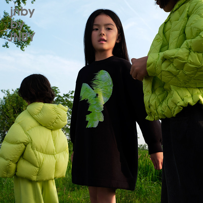 江南布衣童装T恤连衣裙毛绒兔子轻薄透气童趣女童儿童jnbybyj