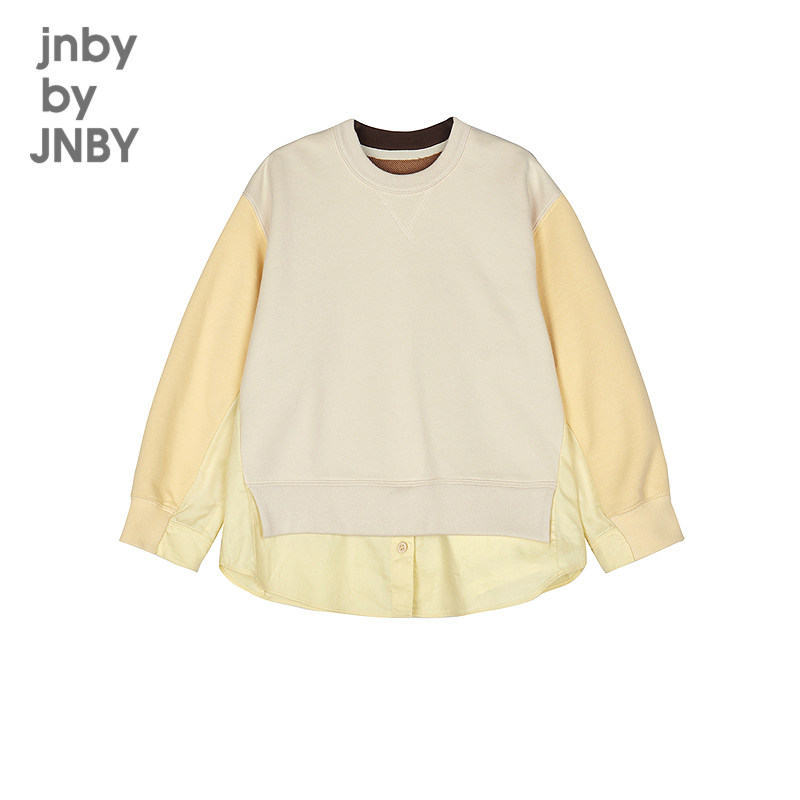 江南布衣童装棉毛圈布假两件卫衣柔软秋冬男童儿童jnbybyjnby