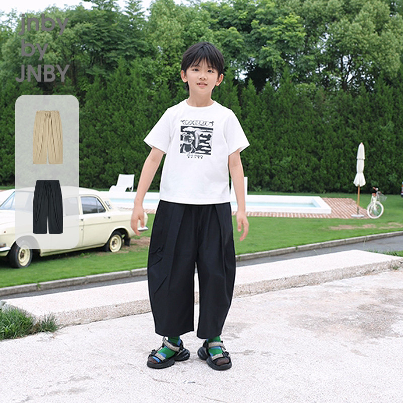 [秀场同款]江南布衣童装轻薄长裤香蕉裤休闲男女童jnbybyjnby