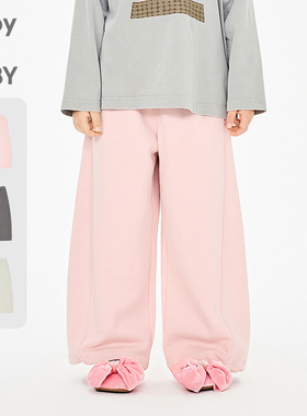 新款江南布衣童装长裤阔腿裤宽松26春男女童jnbybyjnby1Q1E13560