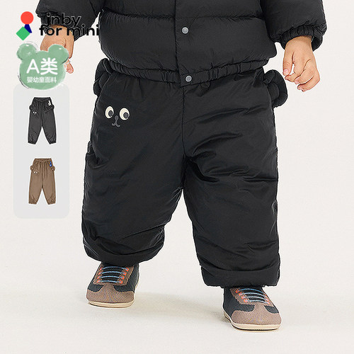 江南布衣羽绒长裤束脚裤